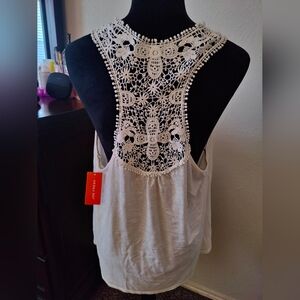 Joe Fresh crochet tank XL
